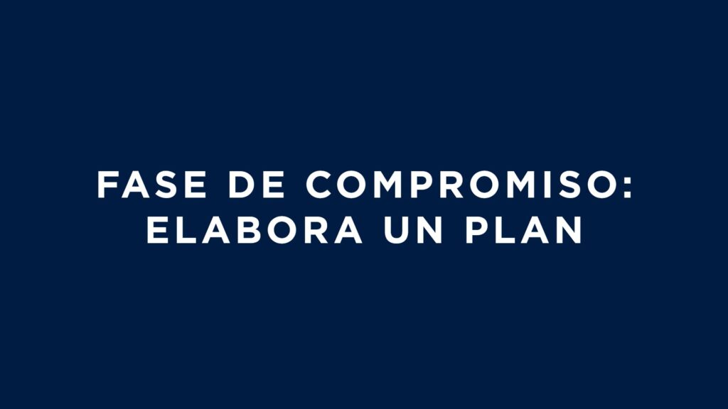 Fase de Compromiso: Elabora un plan (7 mins)